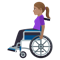 Woman in Manual Wheelchair- Medium Skin Tone emoji on Emojione